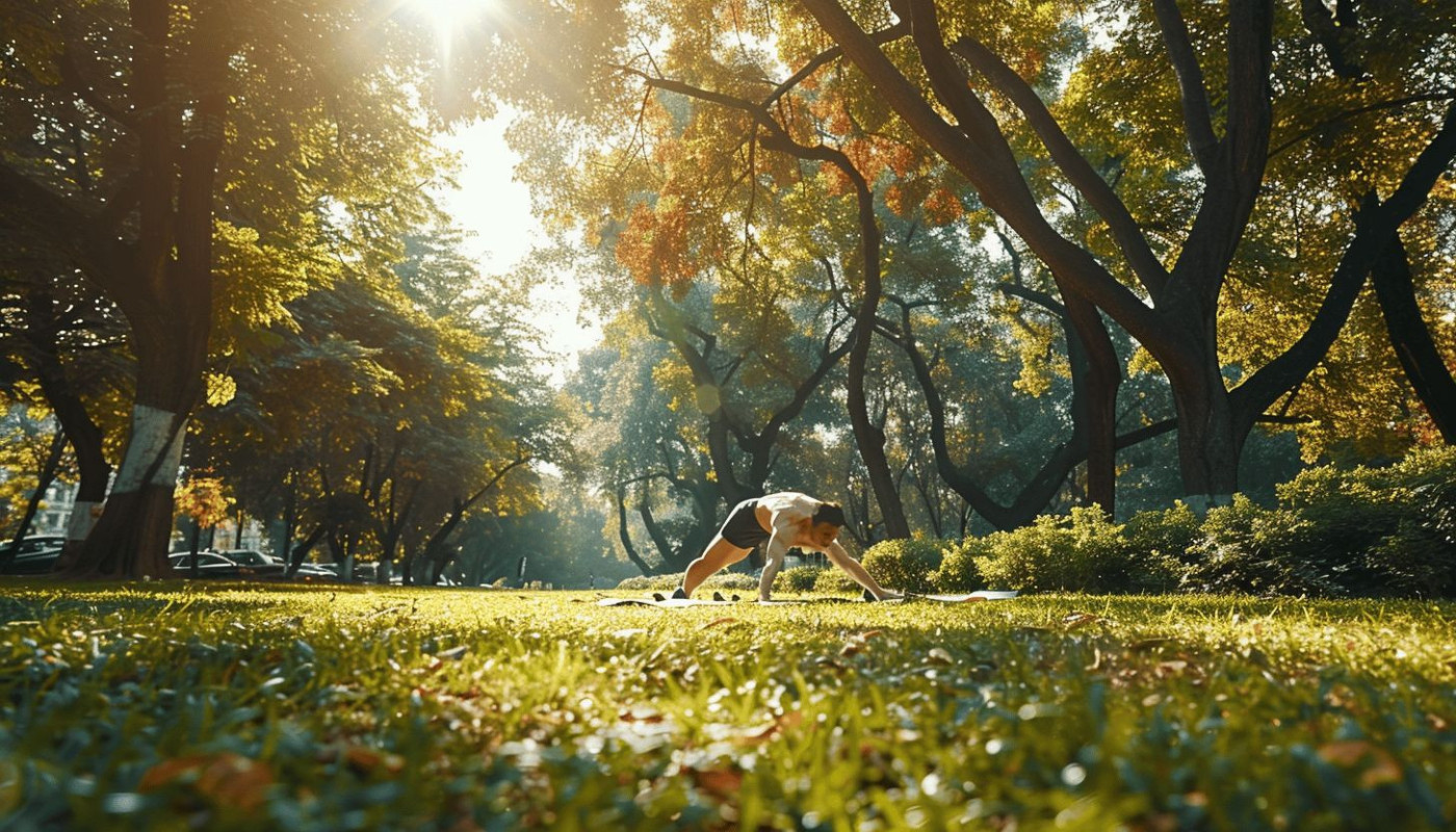Ejercicios de calistenia para fortalecer el cuerpo al aire libre sin equipamiento
